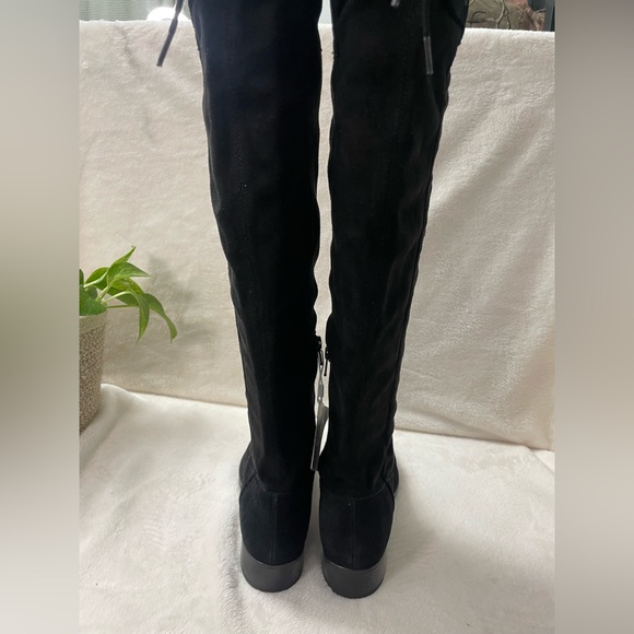 GEOX Felicity Suede Over The Knee High Black‎ Suede Boots 6.5 M, E 509 - Picture 8 of 16